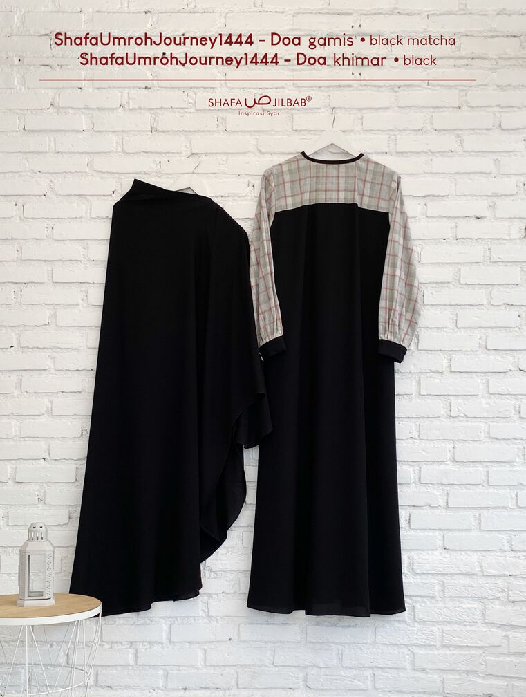 UmrohJourney1444 Doa Gamis Black Matcha